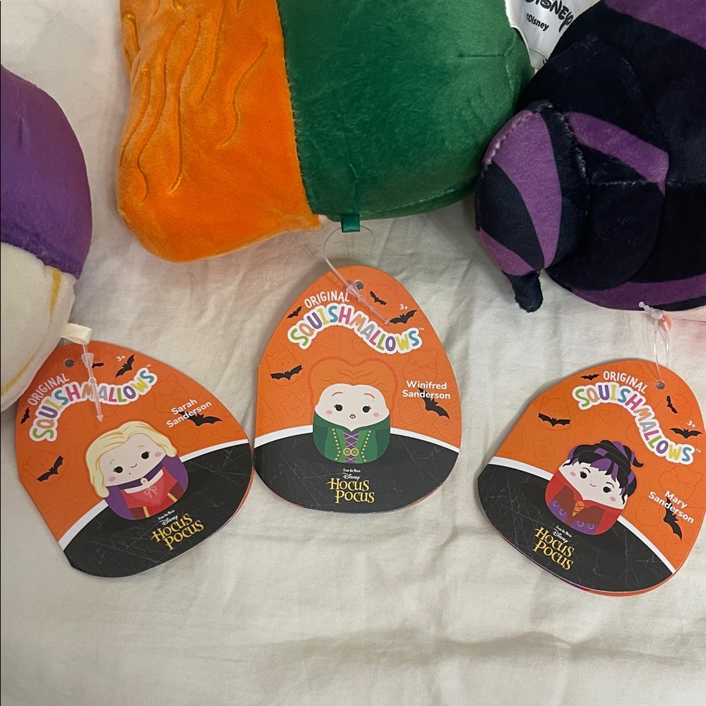 Squishmallows Hocus Pocus Trio - Purple, Orange, Green - Picture 3 of 5